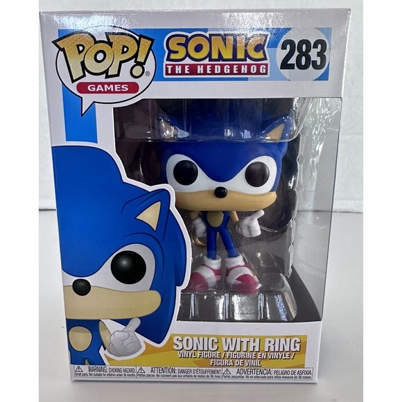 Funko Other - Funko Pop! Games Sonic the Hedgehog with Ring - Sega Vinyl Figure # 283